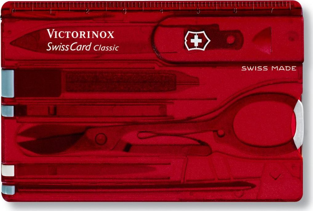 Victorinox Victorinox SWISSCARD red transparent