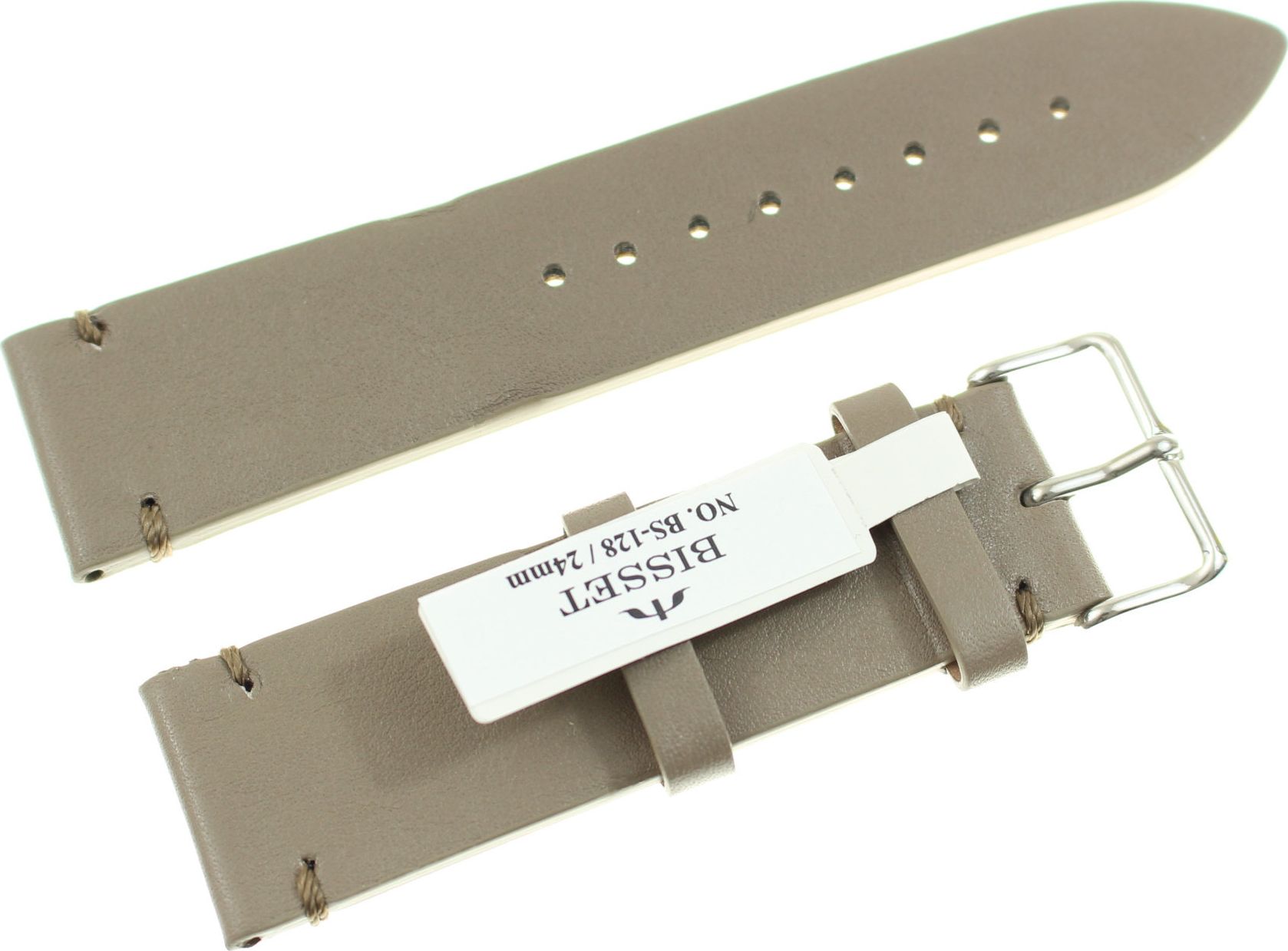 Bisset Skórzany pasek do zegarka 24 mm Bisset BS-128.24.22.08 uniwersalny