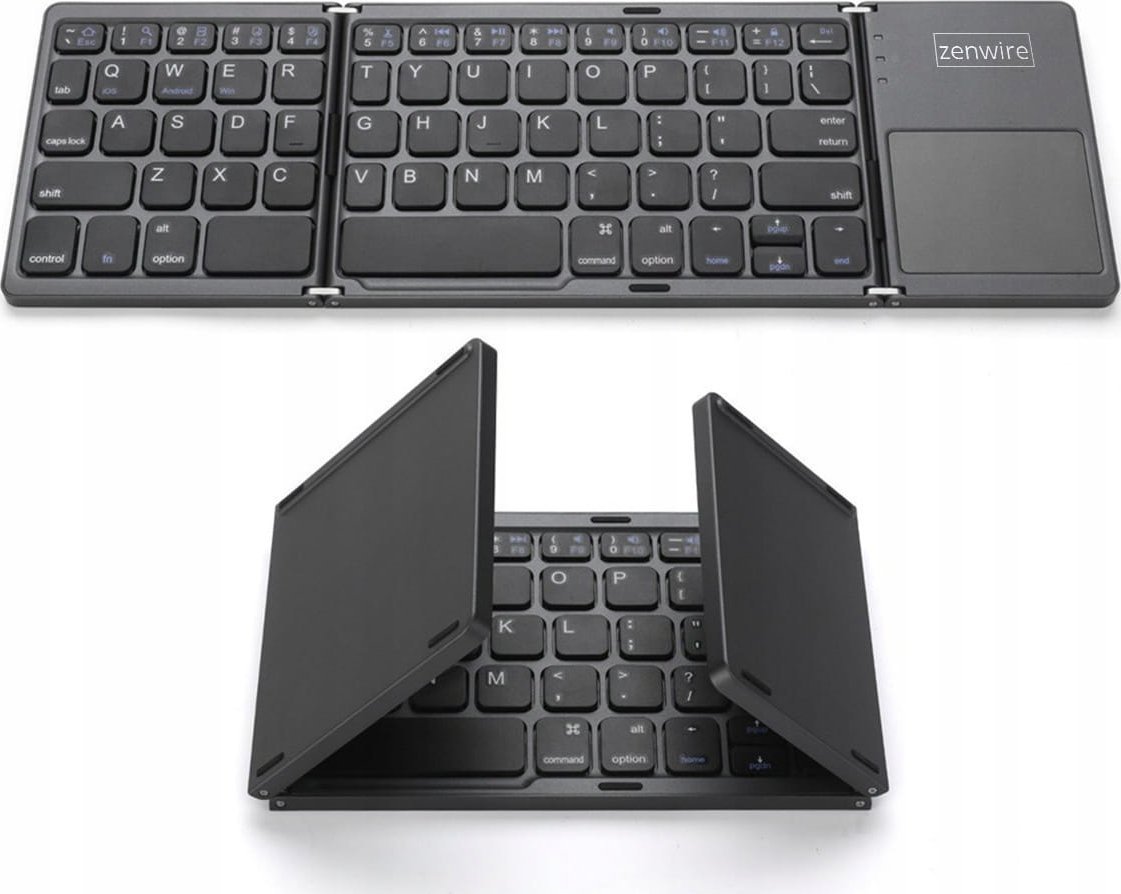 Zenwire KLAWIATURA BEZPRZEWODOWA Bluetooth 5.0 Składana Przenośna do Tabletu SLIM Cicha Zenwire WLK-61