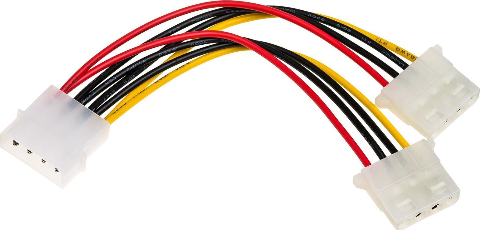 Akyga Molex - Molex x2, 0.15m, Wielokolorowy (AK-CA-15)