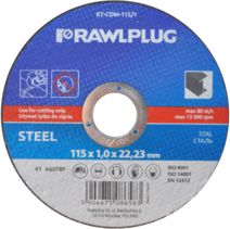 Rawlplug Ściernice korundowe do cięcia stali 125mm 25szt. (RT-CDM-125/1)