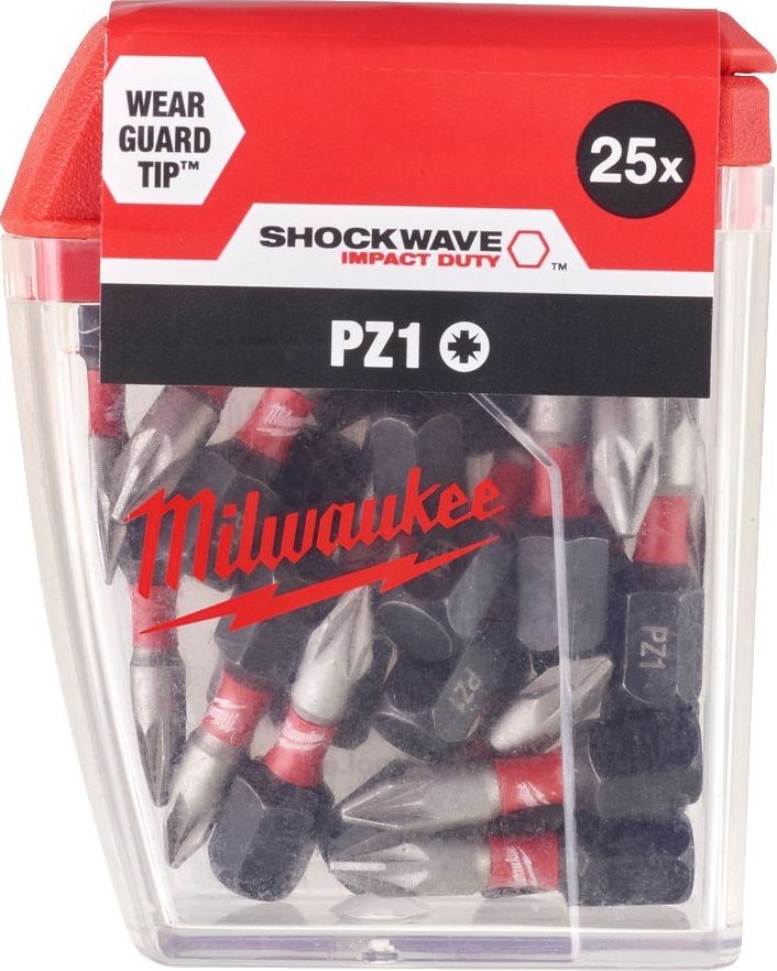 Milwaukee Zestaw bitów Milwaukee Shockwave CD Tic Tac PZ1 (25 sztuk)