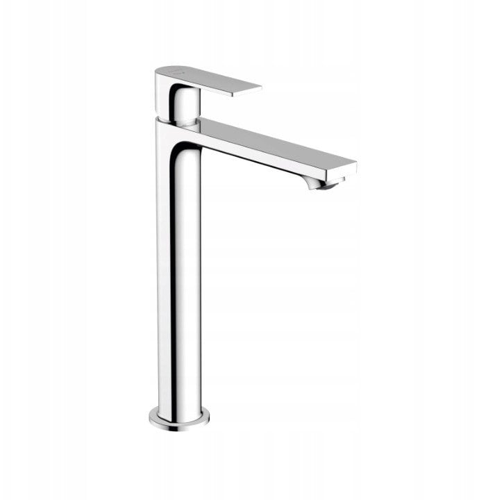 Rebris E - Jednouchwytowa bateria umywalkowa 240 CoolStart do mis umywalkowych z kompletem odpływowym; chrom