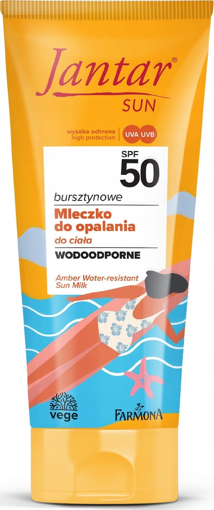 FARMONA_Jantar Sun bursztynowe mleczko wodoodporne do opalania SPF50 200ml