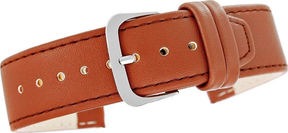 Pasek do zegarka CLASSIC - skóra 22 mm 4999-22XXL-2S Brązowy