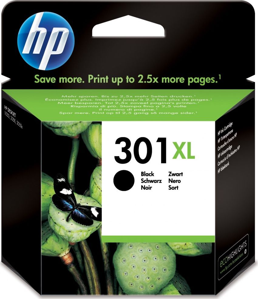 Tusz HP Hewlett-Packard Tusz HP czarny HP 301XL, HP301XL=CH563EE, 480 str.,8 ml