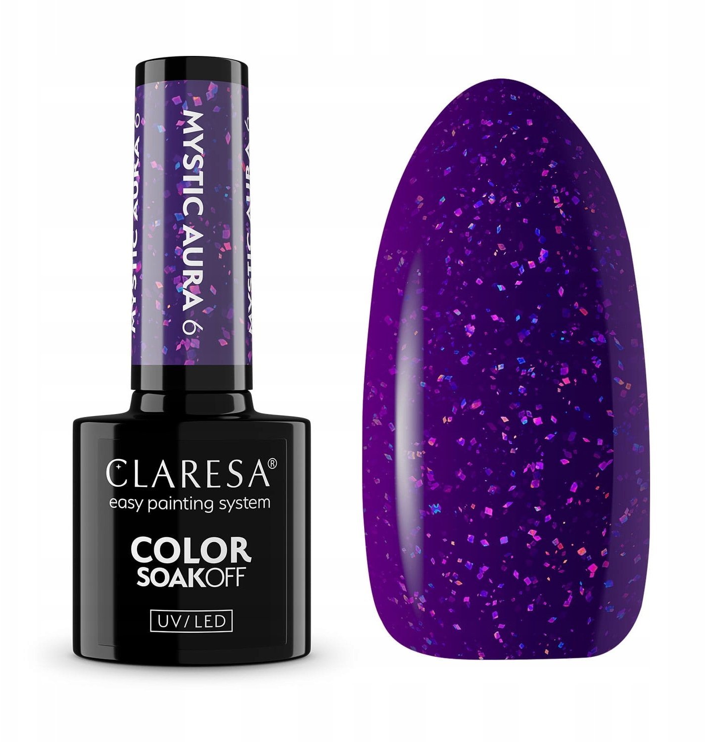 Claresa Color Soak Off UV/LED Mystic Aura lakier hybrydowy 06 5g