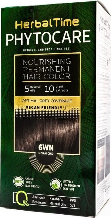 ENERGY OF VITAMINS HERBAL TIME Phytocare Farba do włosów naturalna 6WN Mokaccino