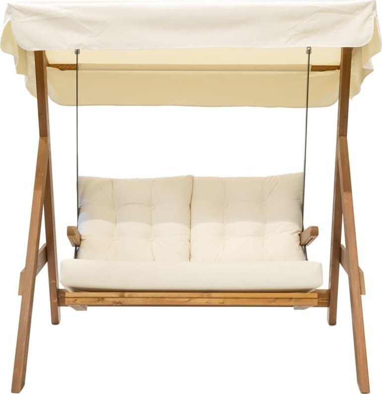 Westmann Drewniana huśtawka Hollywood Paryż 1700 beżowy 123x160x180cm