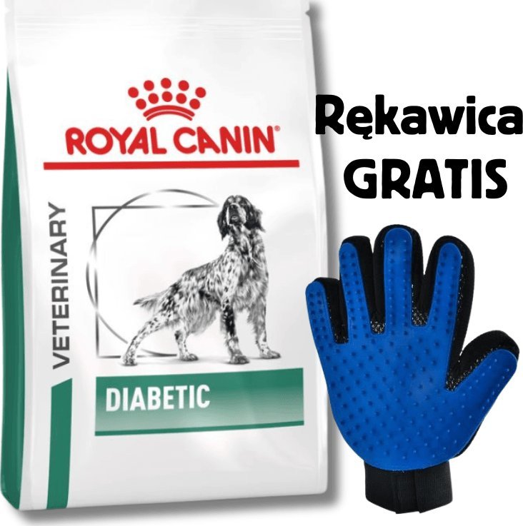Royal Canin Diabetic DS 37 12 kg + Rękawica do czesania