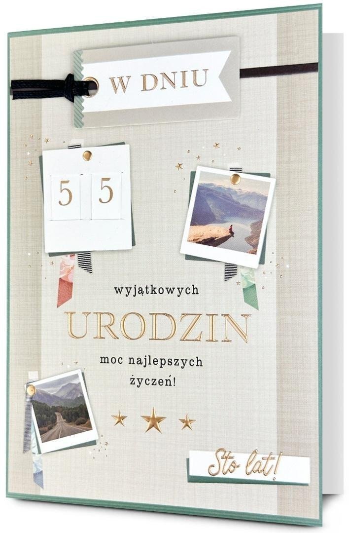 Karnet B6 Urodziny (wymienne cyfry)