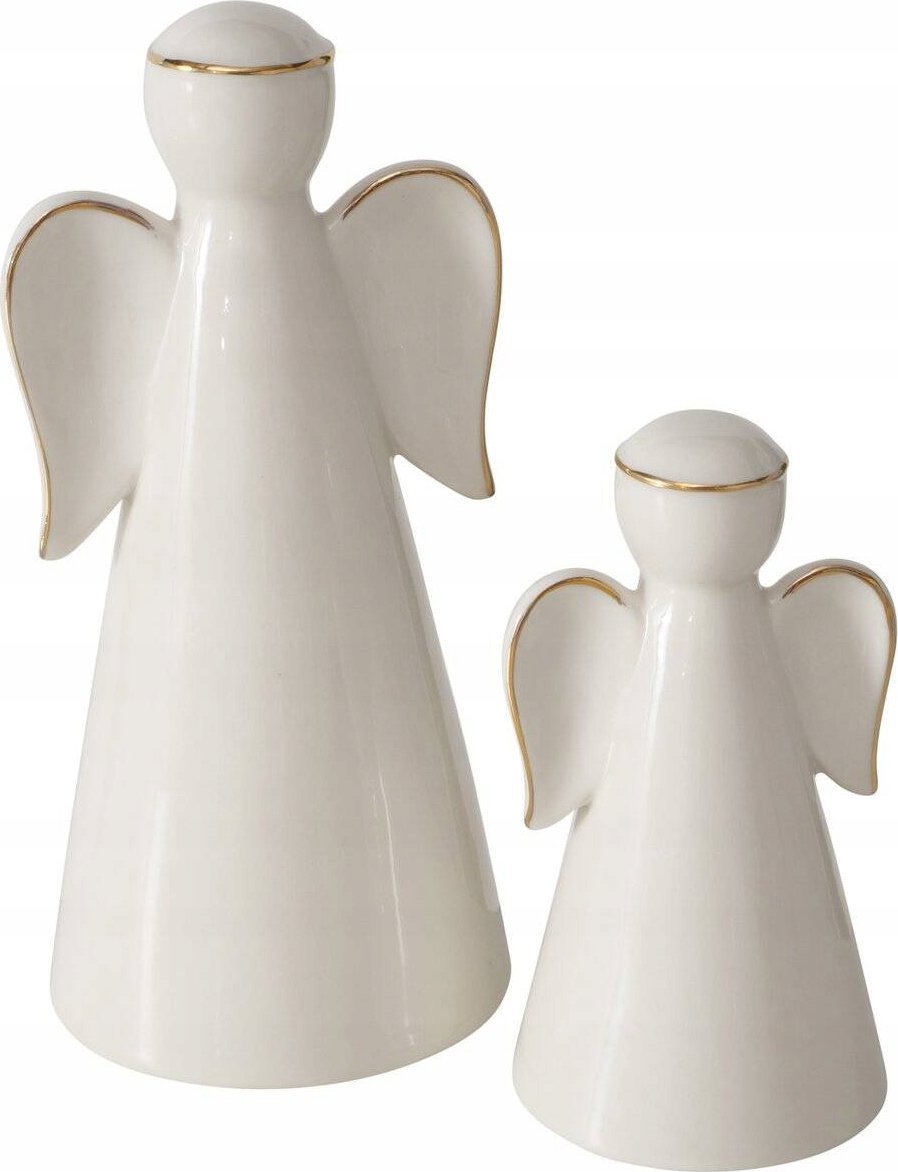 Boltze Dwie figurki porcelanowe VELIDEN, białe aniołki