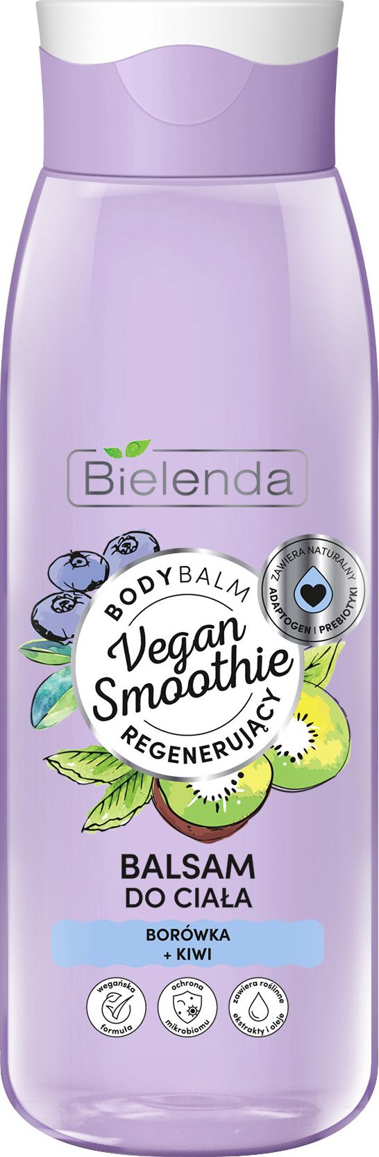 Bielenda Vegan Smoothie Balsam do ciała borówka + kiwi 400 ml
