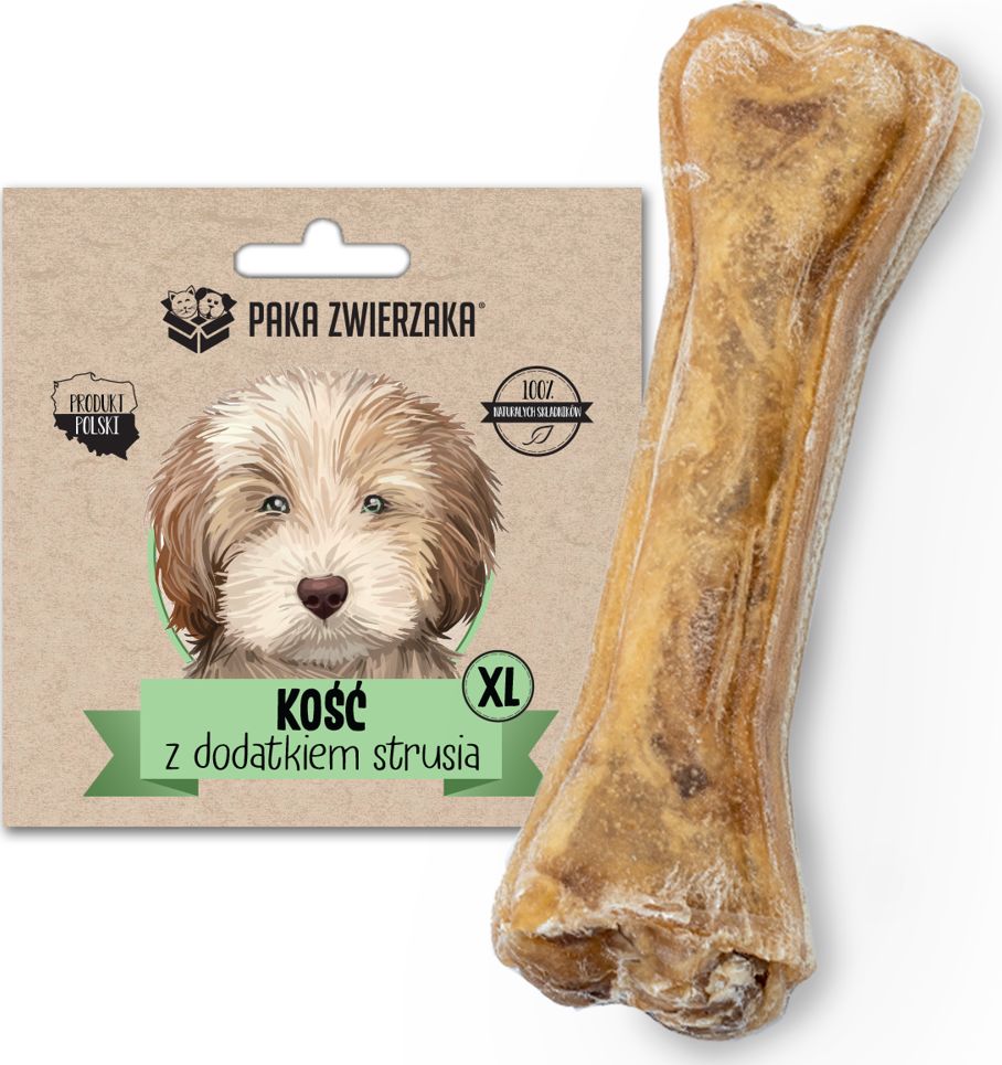 Paka Zwierzaka Paka Zwierzaka Kość z dodatkiem strusia (XL)