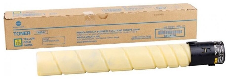 Konica Minolta A8DA250 kaseta z tonerem 1 szt. Oryginalny Żółty