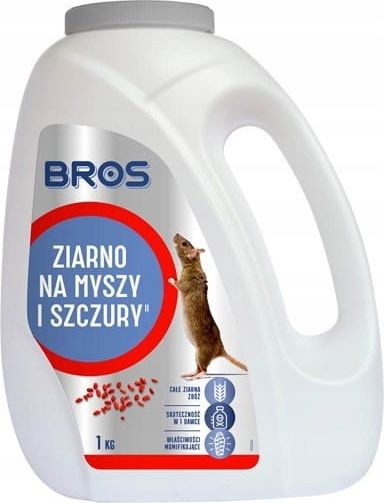 Bros Preparat na myszy i szczury Ziarno 1 kg