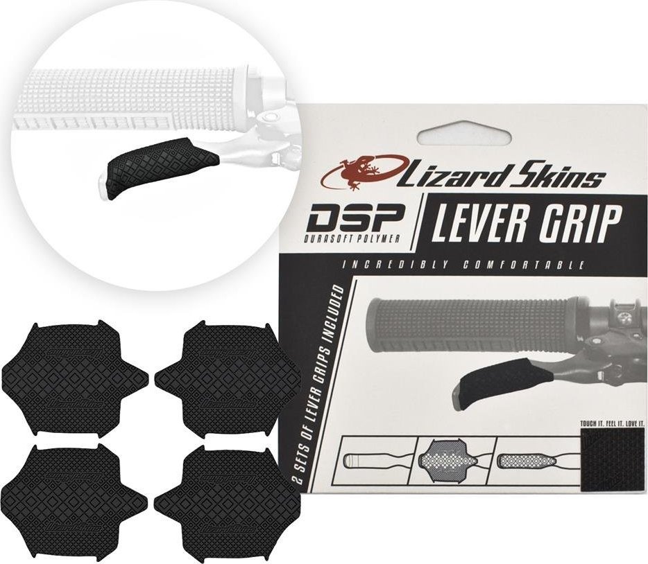 Lizard Skins LIZARDSKINS DSP Lever Grip - Jet Black 0.5 mm (2 zestawy po 2 szt.) (NEW 2023)