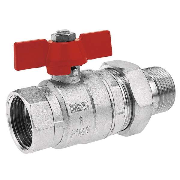 Ferro Zawór kulowy nakrętno-wkrętny 3/4" KS2