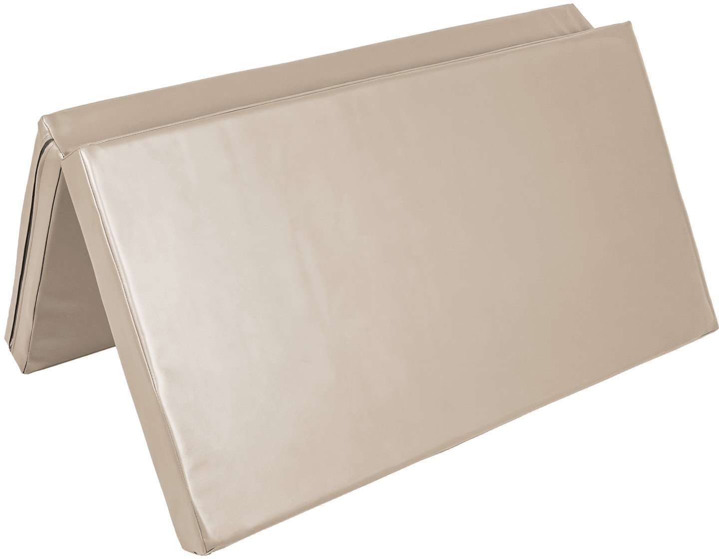 Materac dwuczęściowy z rzepami UNDERFIT 130 x 120 x 10 cm miękki beżowy