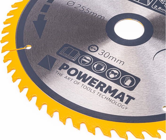 Powermat Tarcza widiowa do drewna Powermat (255 mm, 30 mm, 60 zęby)
