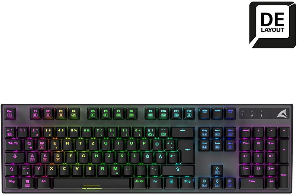 Sharkoon Gaming Tastatur Skiller SGK20 schwarz-braun DE