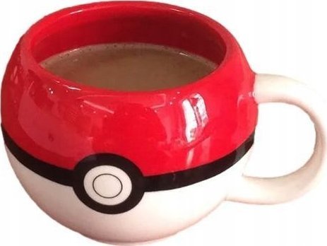Pan i Pani Gadżet Kubek Ceramiczny 3D Pokemon Pokeball Prezent 350Ml