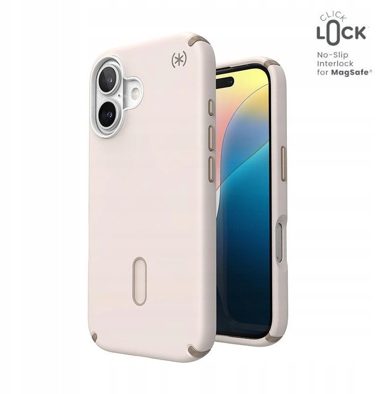 Speck Speck Presidio2 Pro ClickLock & MagSafe - Etui iPhone 16 (Bleached Bone / Heirloom Gold / Hazel Brown)