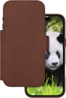 dbramante 1928 Lynge MS - skórzane etui do iPhone 17 Pro Max kompatybilne z MagSafe (dark tan)