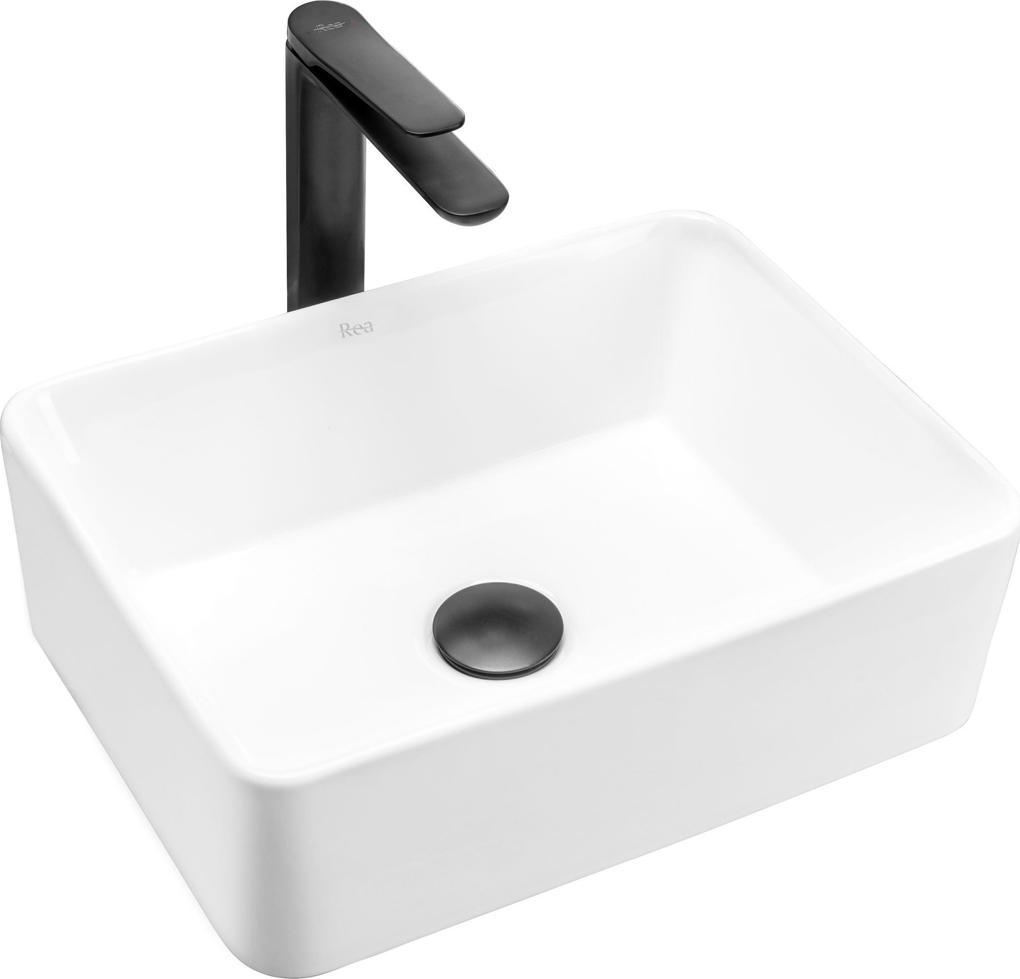 Umywalka Rea REA-U0952 UMYWALKA REA ANITA MINI NABLATOWA 41X31 // CE.REA.U-ANITA-41