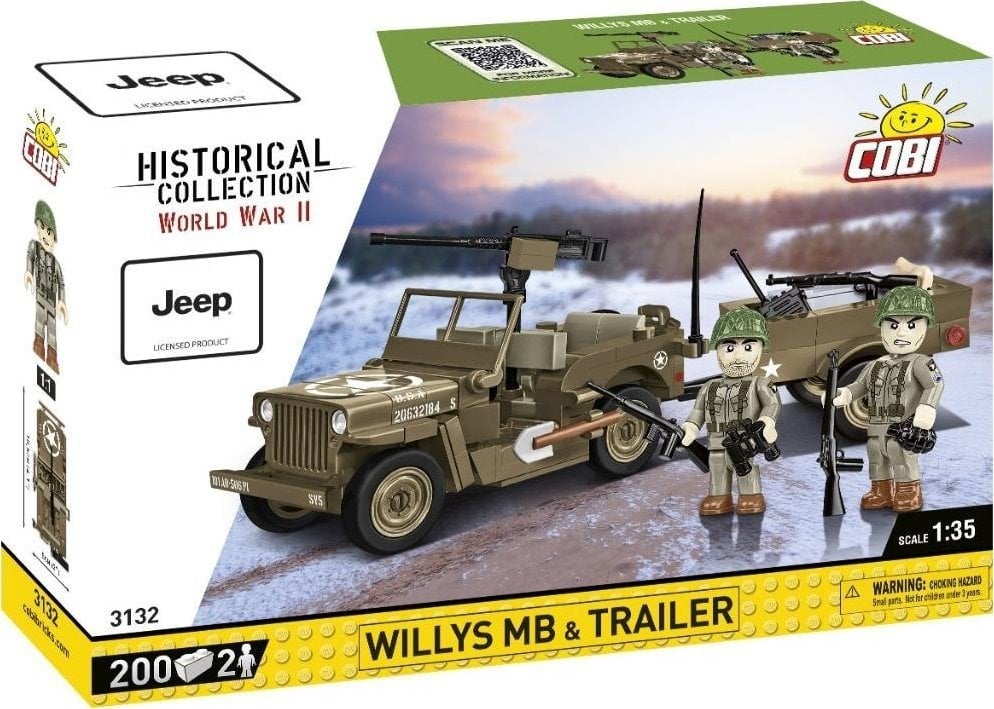 COBI HC WWII Willys MB_Trailer 200kl 3132