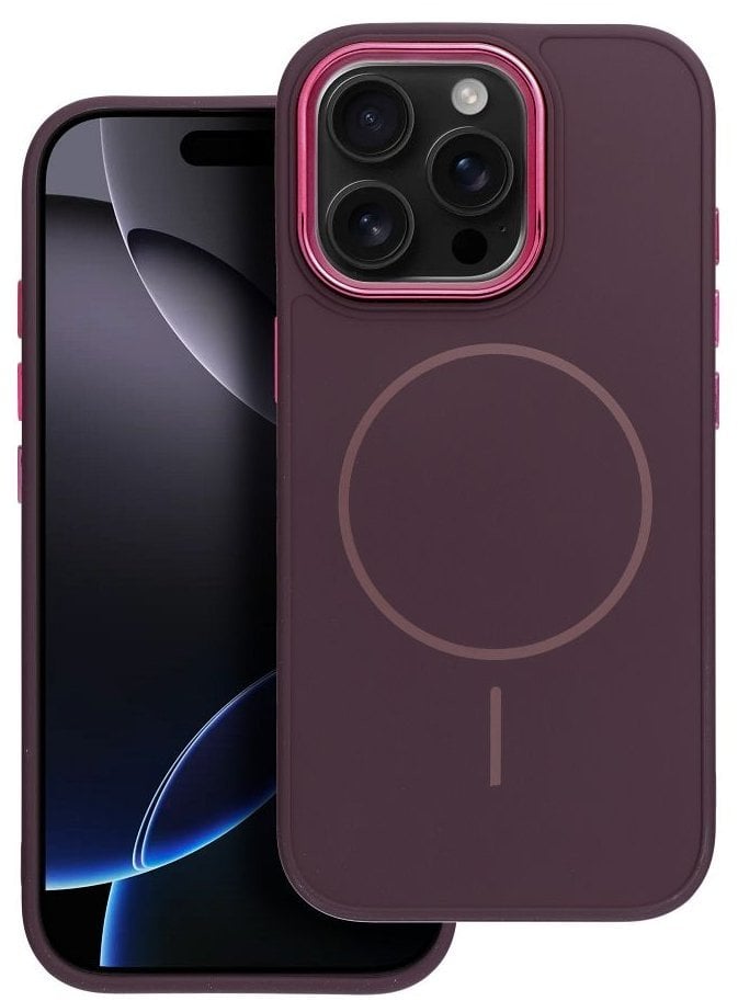 Futerał FRAME MAG COVER kompatybilny z MagSafe do IPHONE 17 Air fioletowy