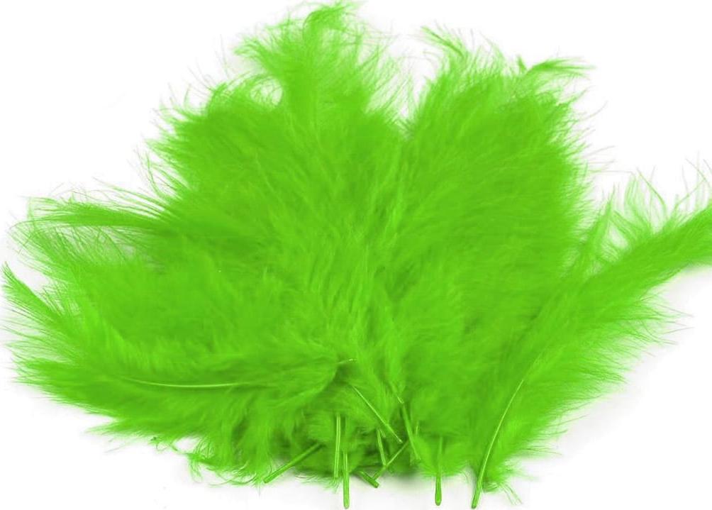 kufer-pasmanteria Piórka strusie ( ZIELONE )