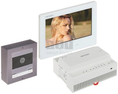 ZESTAW WIDEODOMOFONOWY DS-KIS704EY/ALUMINUM Hikvision