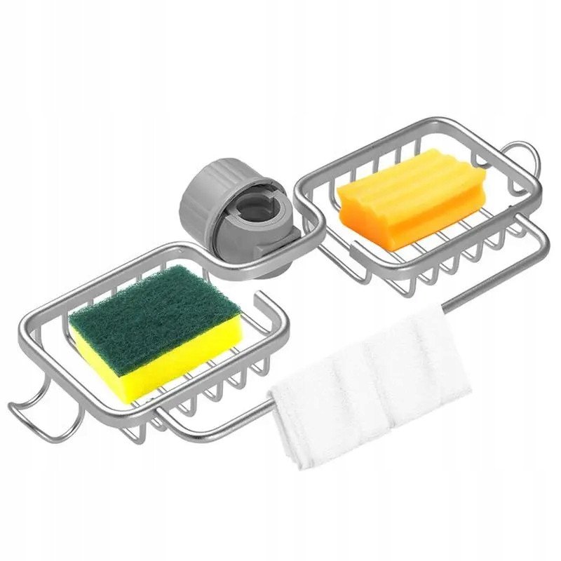 UCHWYT NA GĄBKĘ do ZLEWU BATERII Organizer Płyn