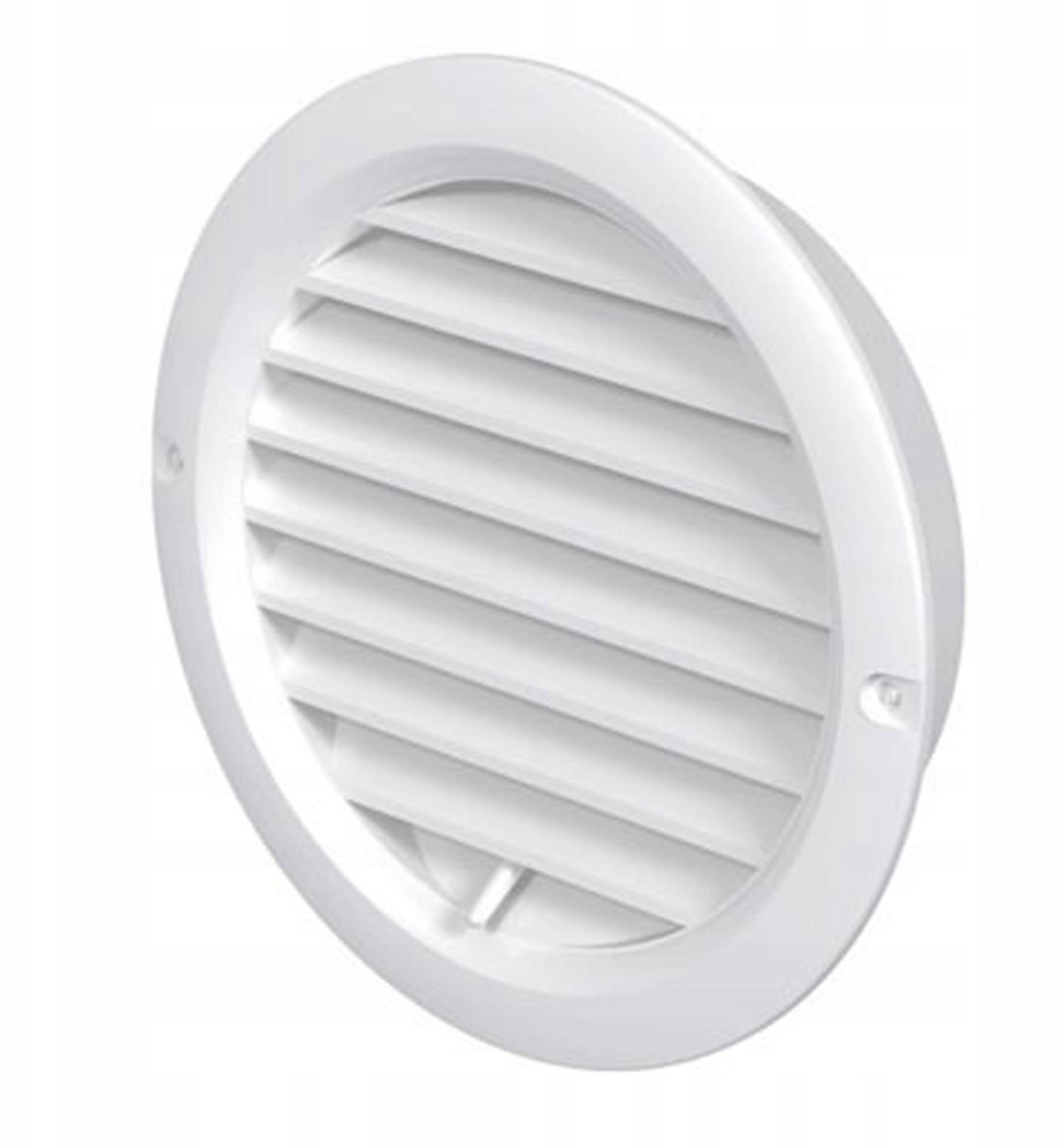 Ventika Kratka wentylacyjna okrĄga regulowana z konierzem fi 100mm biały MW100KOR