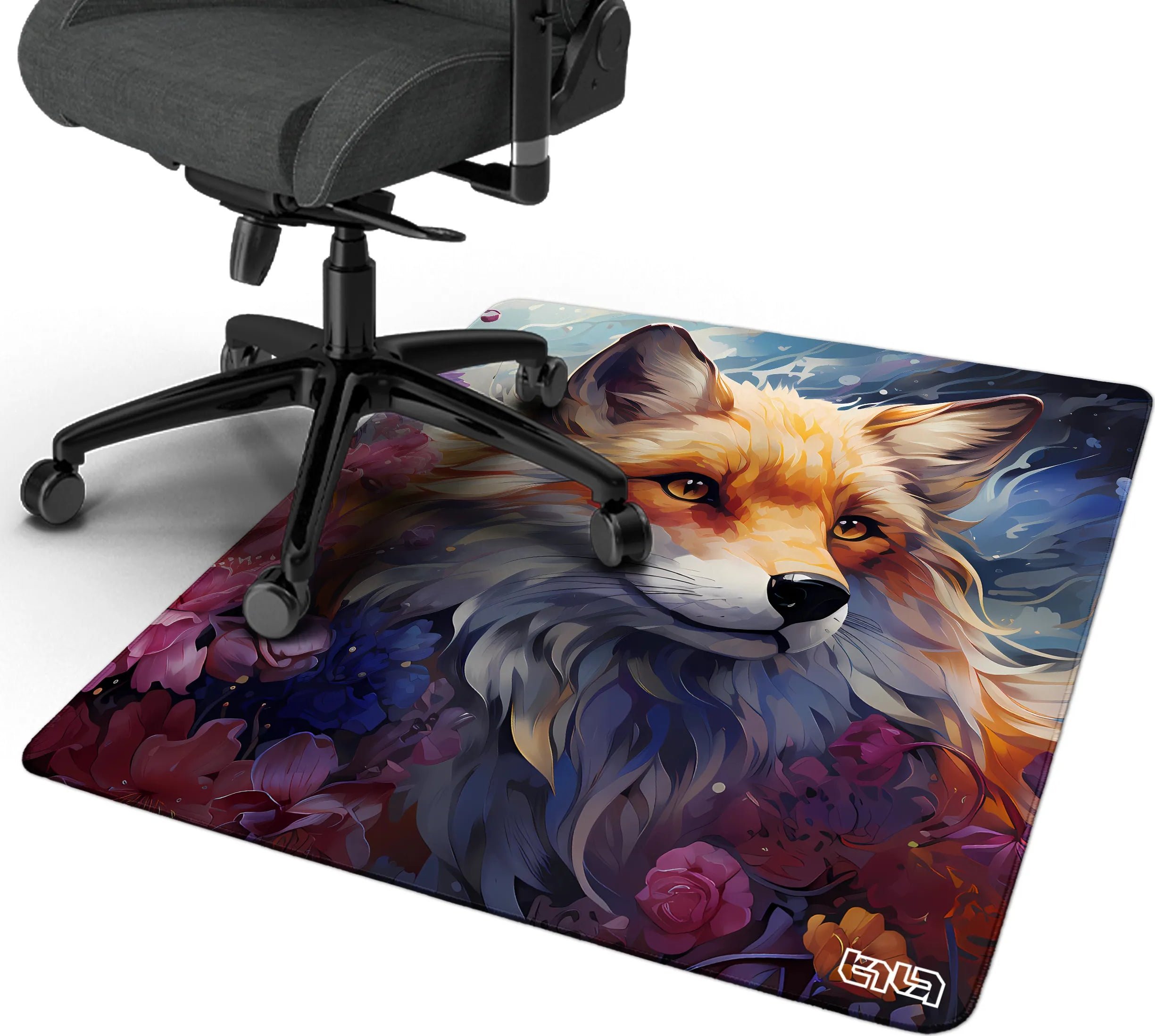 Tilt Mata pod Krzesło Kwiecisty Lis 100x100