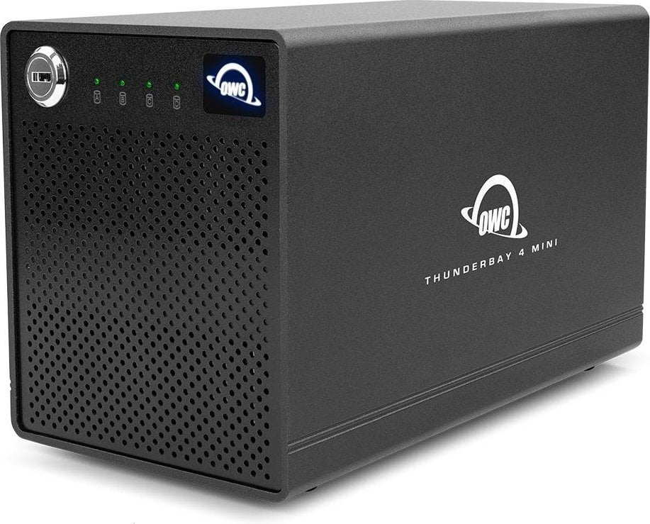 Macierz dyskowa OWC 16TB SSD ThunderBay 4 mini Professional Grade 4-Drive Enclosure Thunderbolt 3 For Mac/Win (2 x TB3 Ports) - with Softraid (RAID 0/