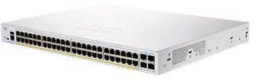 Cisco switch CBS350-48FP-4X-UK, 48xGbE RJ45, 4x10GbE SFP+, PoE+, 740W (CBS35048FP4XUKRF)