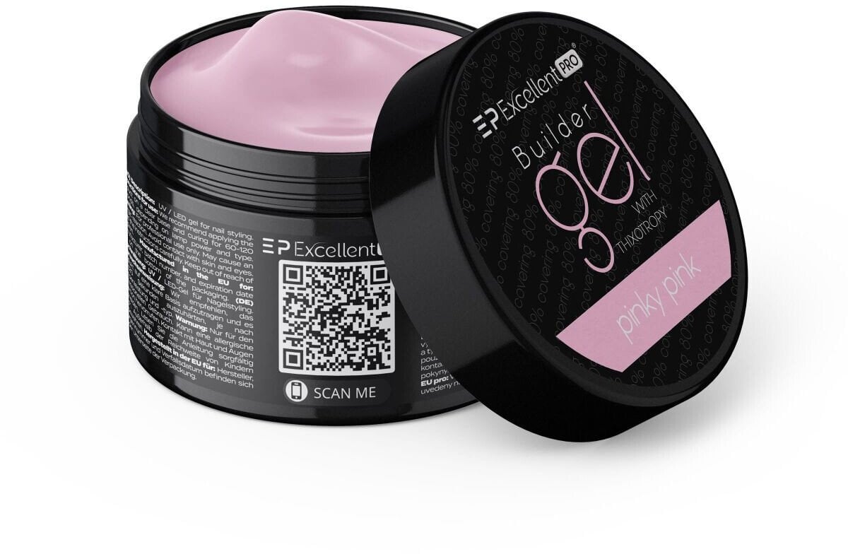 Excellent PRO Builder Gel With Thixotropy żel budujący Pinky Pink 15g