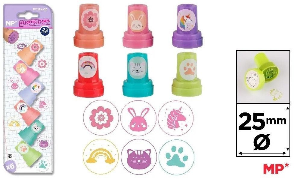 Stempelki dla dzieci 6szt