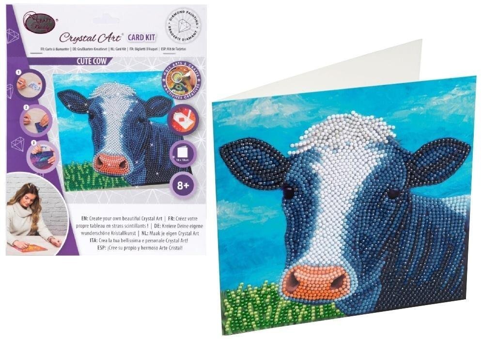 Pro Kids Diamentowa mozaika Krowa 18x18cm