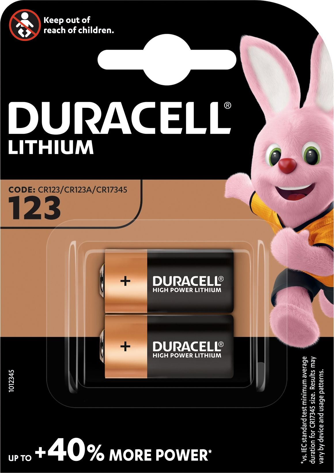 Duracell Bateria Ultra Photo CR123 1400mAh 2 szt.