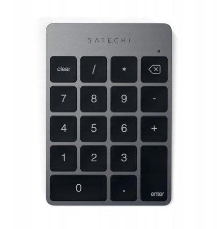 Satechi Slim Wireless Keypad - aluminiowa klawiatura numeryczna Bluetooth (space gray)