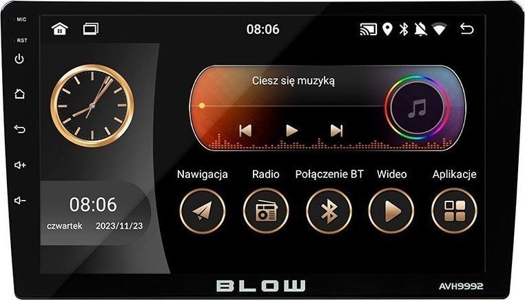 Radio samochodowe Blow Radio smochodowe AVH-9992 2DIN 9 cali Android/WiFi/GPS/CARPLAY