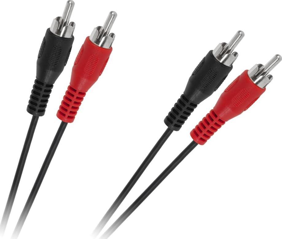 Kabel RCA (Cinch) x2 - RCA (Cinch) x2 5m czarny (LEC-KPO2610-5)