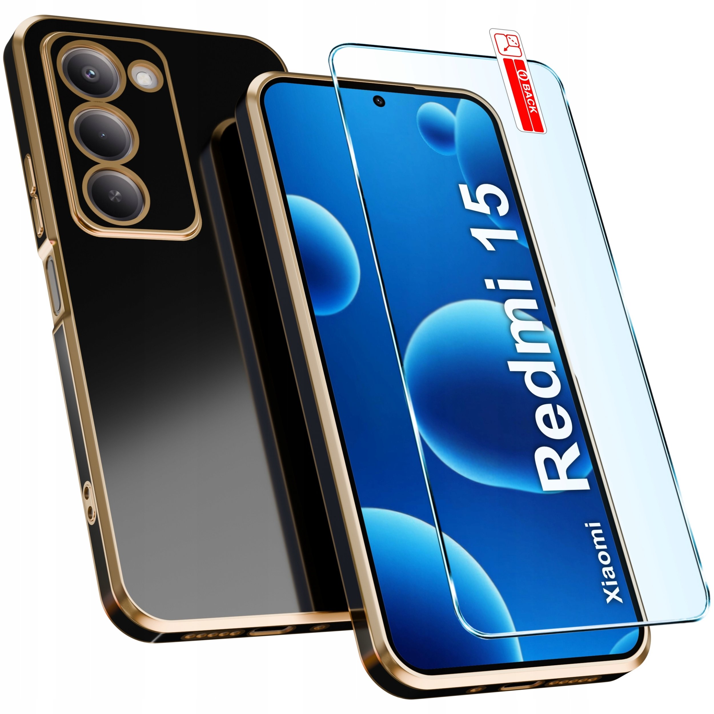 krainaGSM Etui do Xiaomi Redmi 15 4G | 5G CASE GLAMOUR SLIM + Szkło 9H