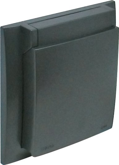 Efapel Efapel Logus90 ramka z klapką do gniazda ip44 grafit 90961 TIS