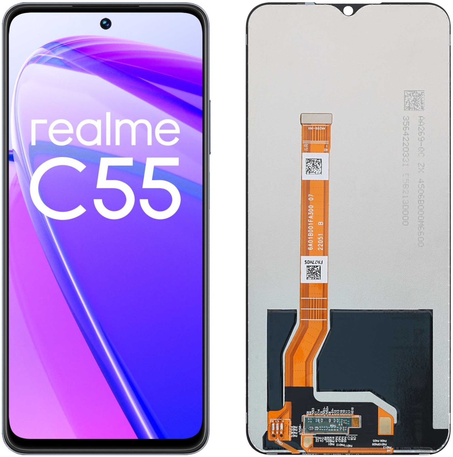 Wyświetlacz do Realme C55 LCD RMX3710 Ekran