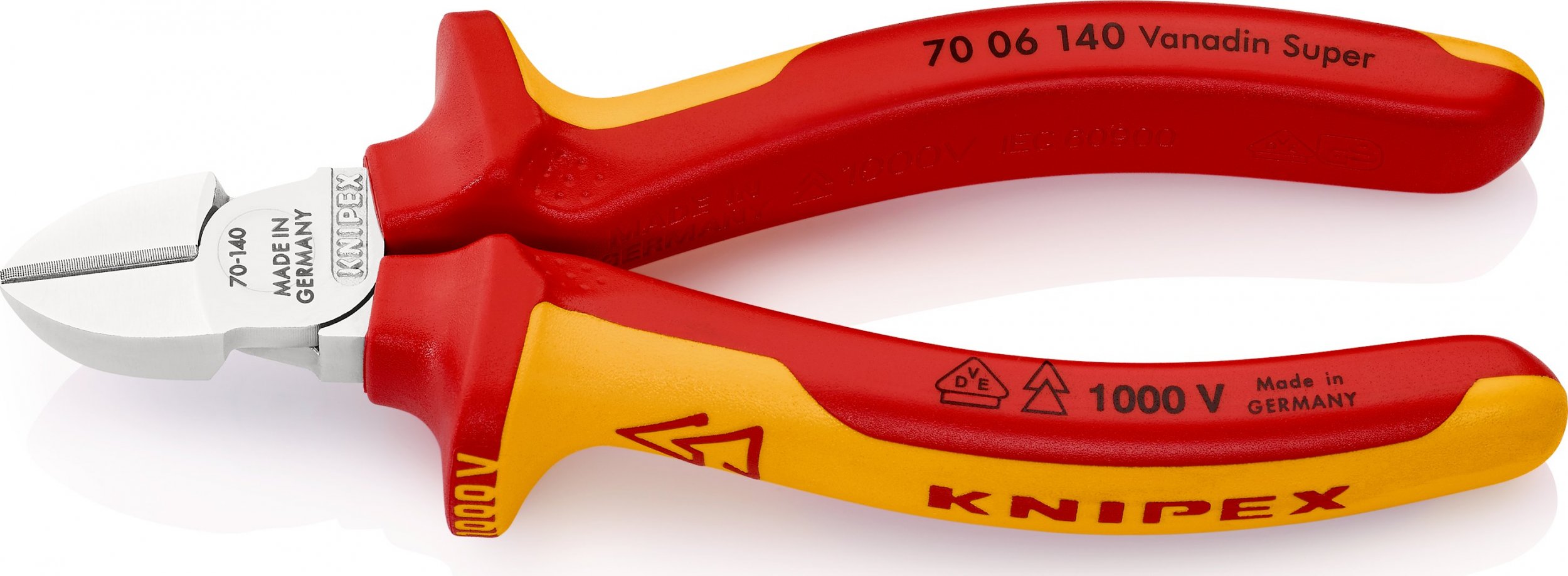 Knipex Szczypce tnące boczne 140mm izolowane (70 06 140)