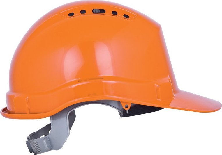 Ardon HM-6 - Kask budowlany ABS - termoplast od - 20C do + 50C, zamykana wentylacja D1102 - pomarańczowy pomaranczowy.